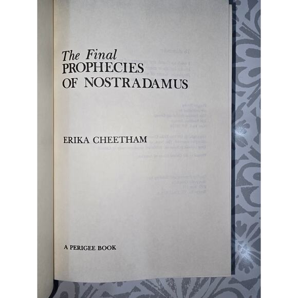 The Final Prophecies of Nostradamus – Erika Cheetham - Picture 7 of 11